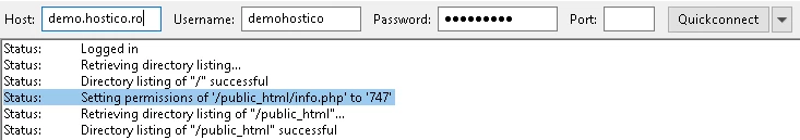 Raport FileZilla