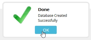 Creating a database in the Webuzo panel | Hostico