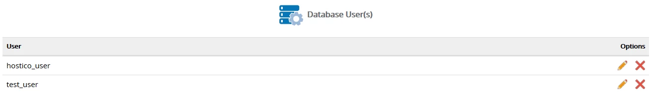 Changing the password for an SQL user in the Webuzo panel | Hostico